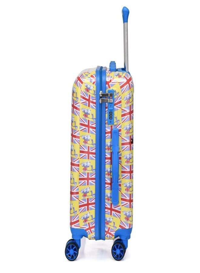 Swarn Products منتجات سوارن: حقيبة سفر أنيقة من البولي كربونات، عجلات دوارة 360 درجة، مزينة بنقوش أبطال صغار، وحقيبة ترولي خفيفة الوزن للغاية للأطفال (20 بوصة). - Image 2